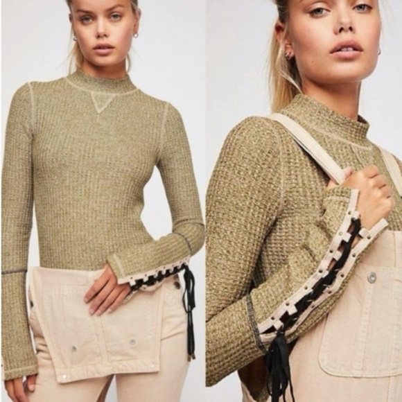 Free People Mountaineer Henley Longsleeves Top - Picture 1 of 14